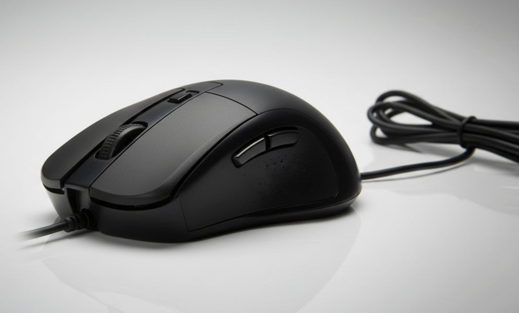 Mouse Óptico USB com Fio Lehmox LEY-1505 para PC e Notebook Preto