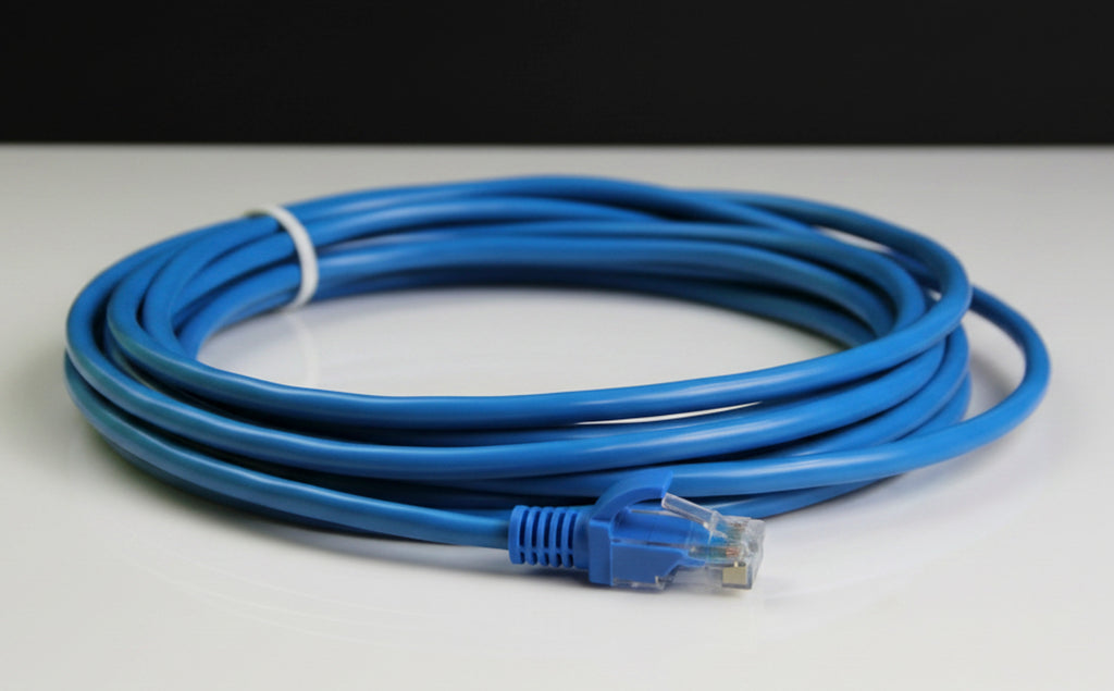 Cabo de Rede Ethernet RJ45 CAT5e 10 Metros Azul Alta Velocidade