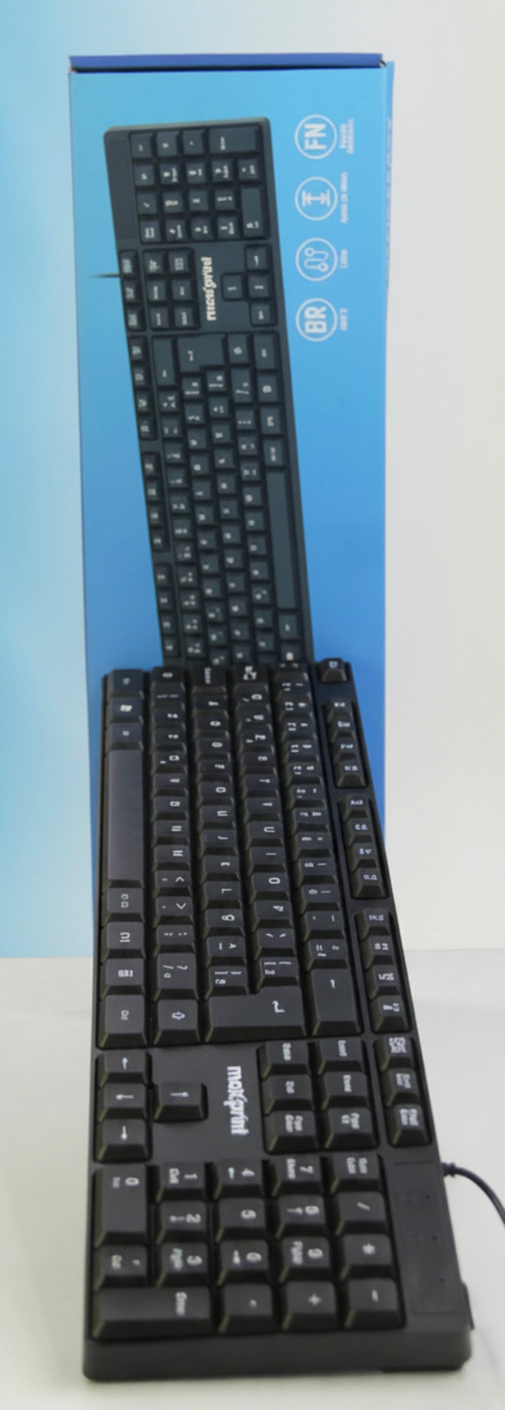 Teclado Maxprint OfficeEasy USB 2.0 ABNT2 Preto 60000153
