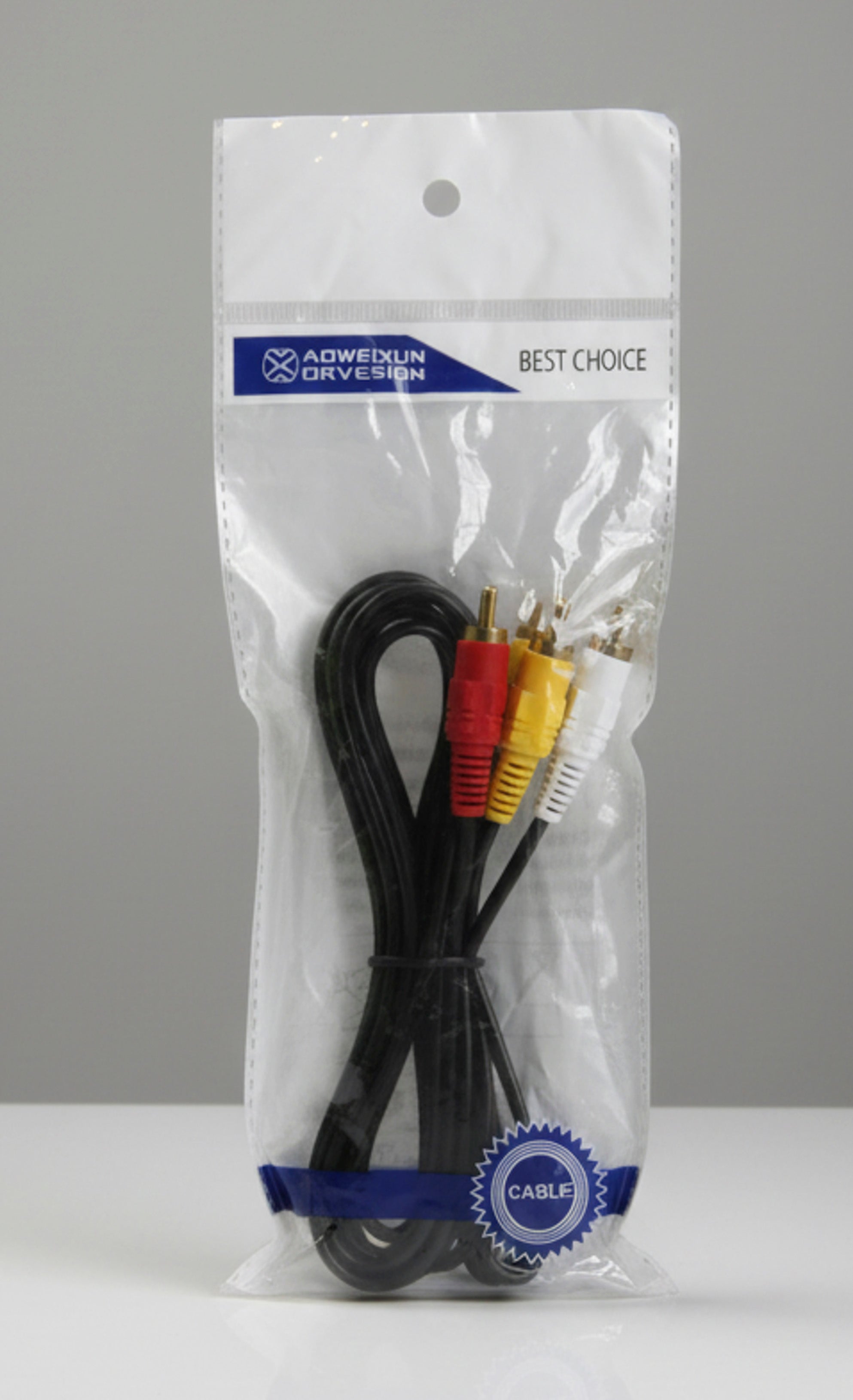 Cabo Áudio e Vídeo RCA 3RCA Macho x 3RCA Macho 1,5 Metros para TV DVD PS2 Xbox Nintendo