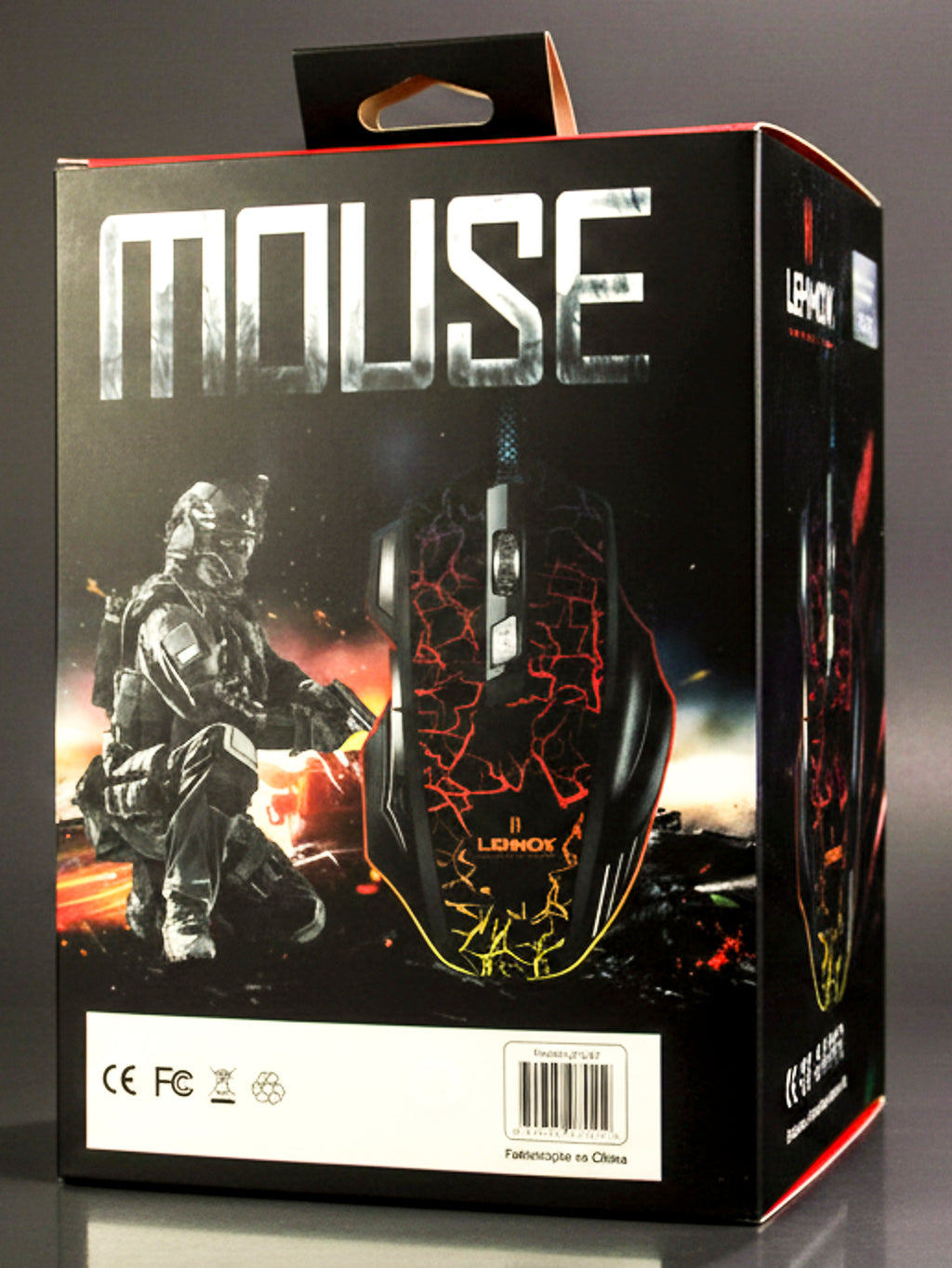 Mouse Gamer Lehmox LEY-A7 RGB USB 2400 DPI 6 Botões LED Gamer
