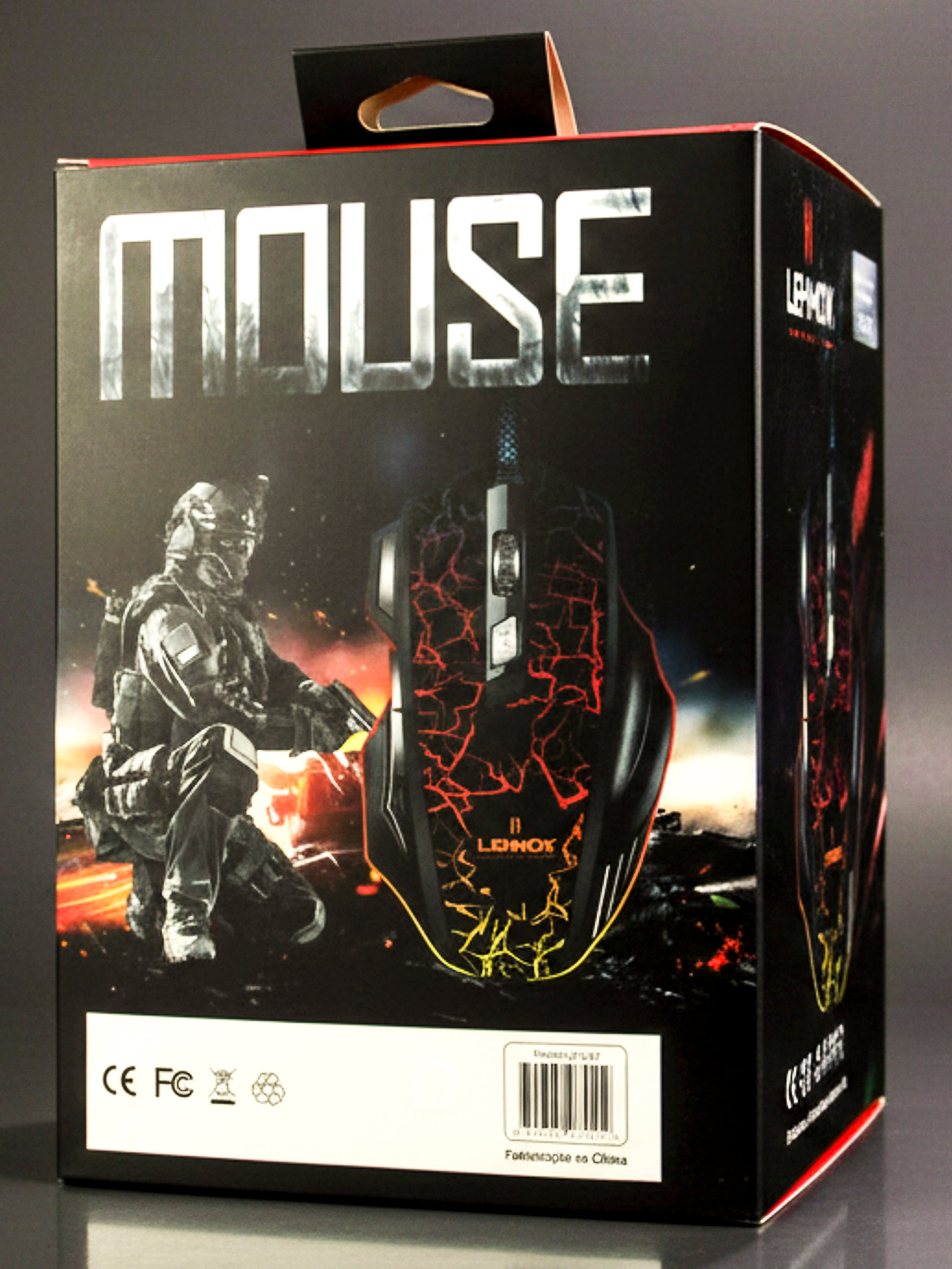 Mouse Gamer Lehmox LEY-A7 RGB USB 2400 DPI 6 Botões LED Gamer