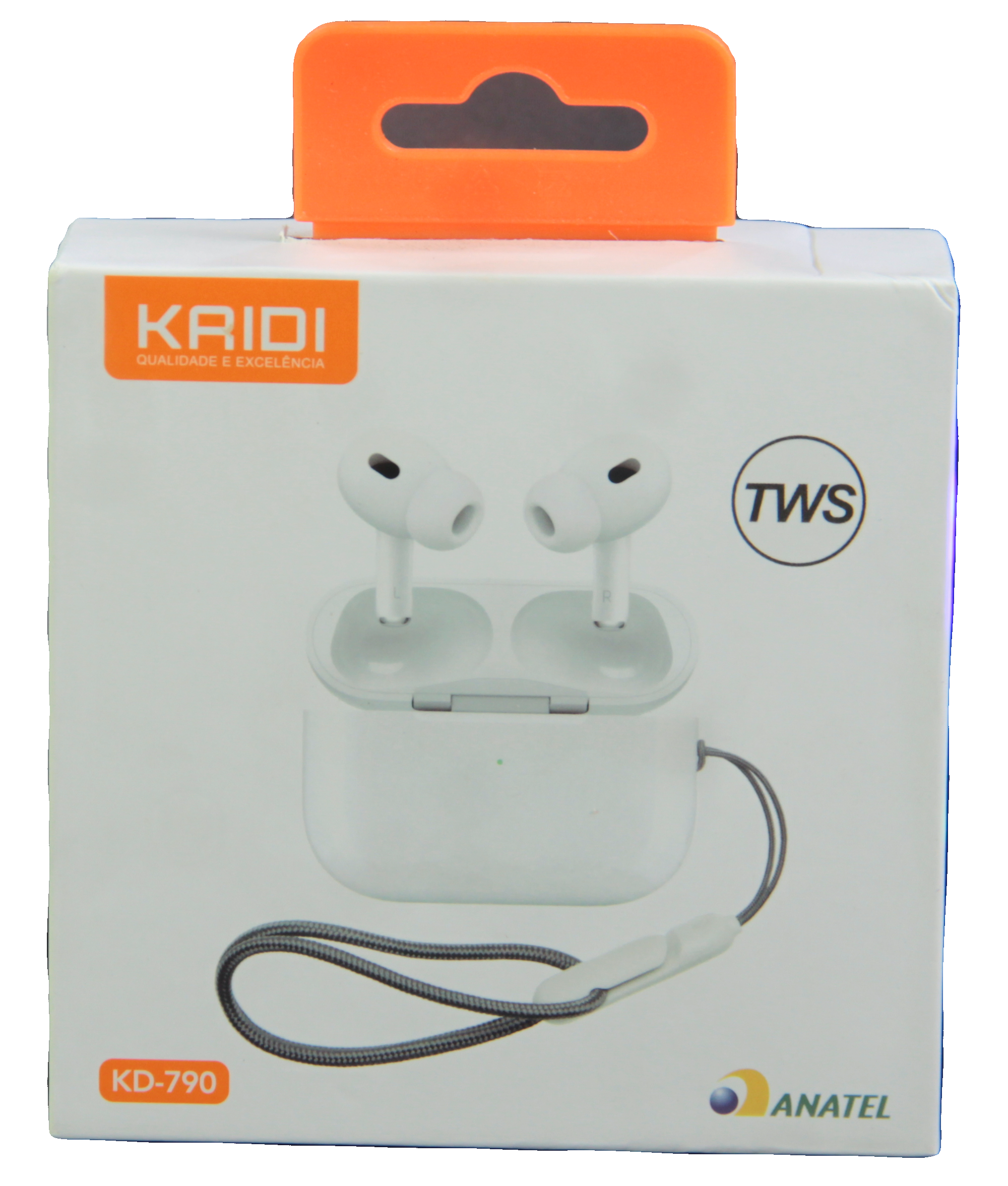 Fone Bluetooth 5.4 TWS KD-790 Kridi com Estojo de Recarga – Android e iPhone