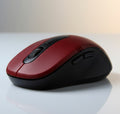 Mouse Sem Fio Wireless Lehmox LEY-172 2.4GHz USB Ergonômico para PC e Notebook Vermelho