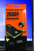 Carregador portátil Power Bank 20.000mAh PN-959 Carregador Portátil 3 Saídas