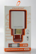 Carregador, Supercarregador H’Maston LR24-3 5.1A 2 USB + Cabo USB-C 1M