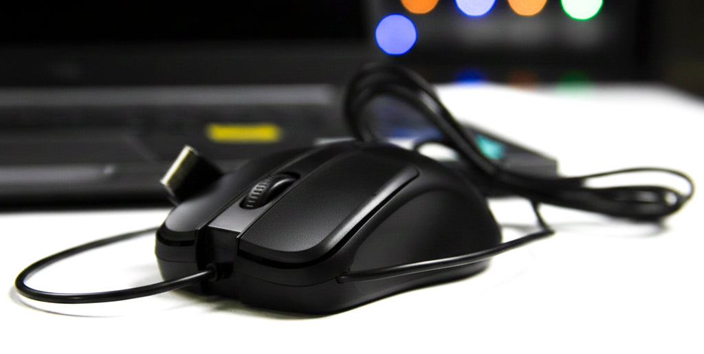 Mouse Óptico USB com Fio Lehmox LEY-1505 para PC e Notebook Preto