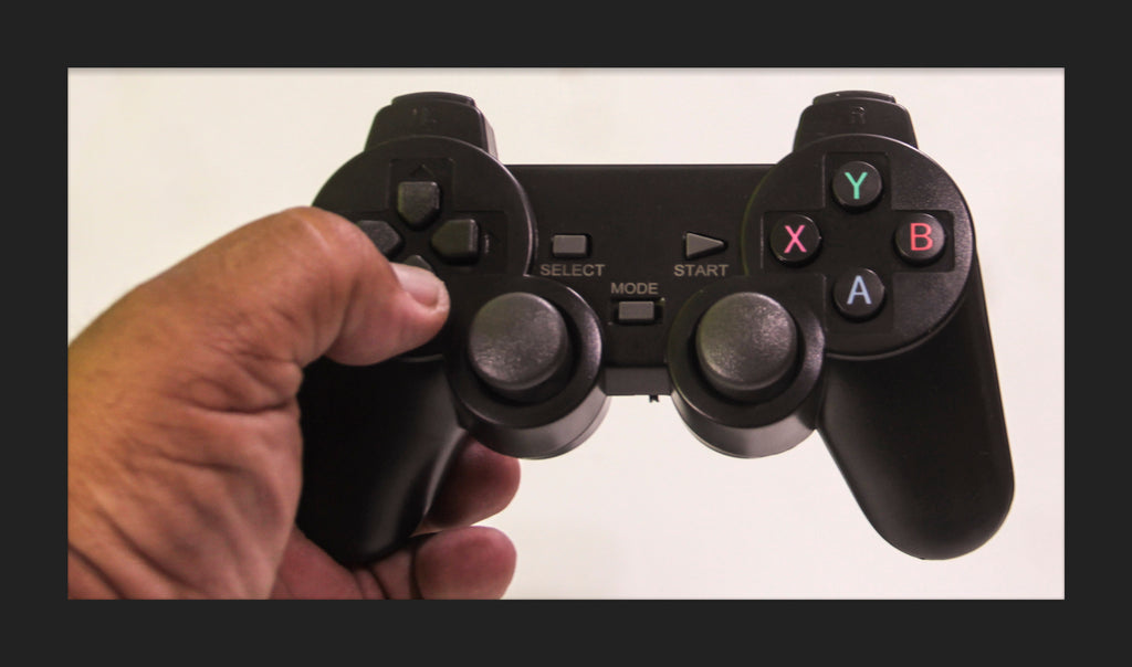 Game Stick 4K Lite Console Retrô com 2 Controles Sem Fio + 20.000 Jogos Clássicos HDMI