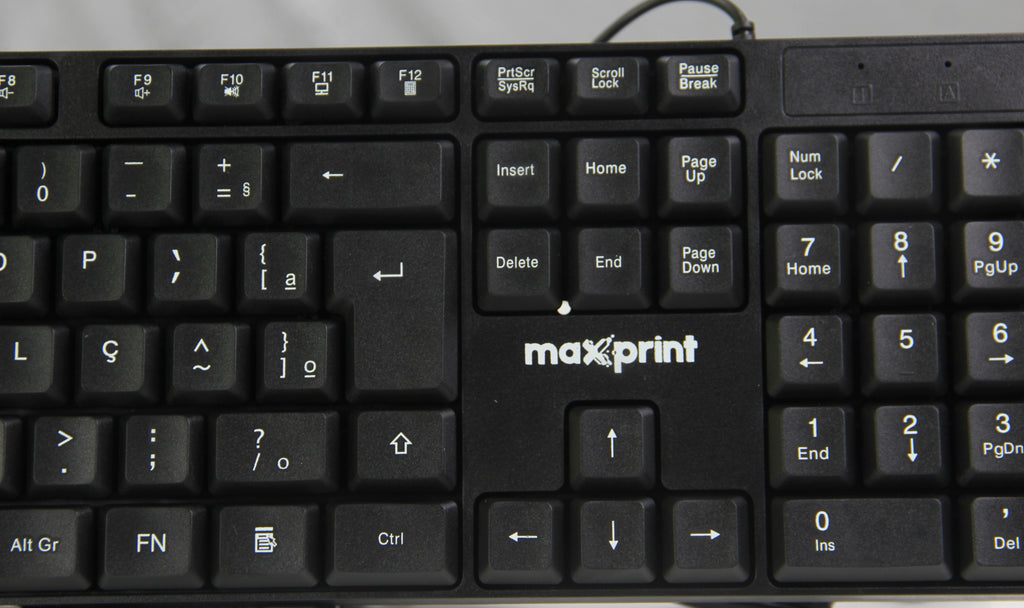 Teclado Maxprint OfficeEasy USB 2.0 ABNT2 Preto 60000153