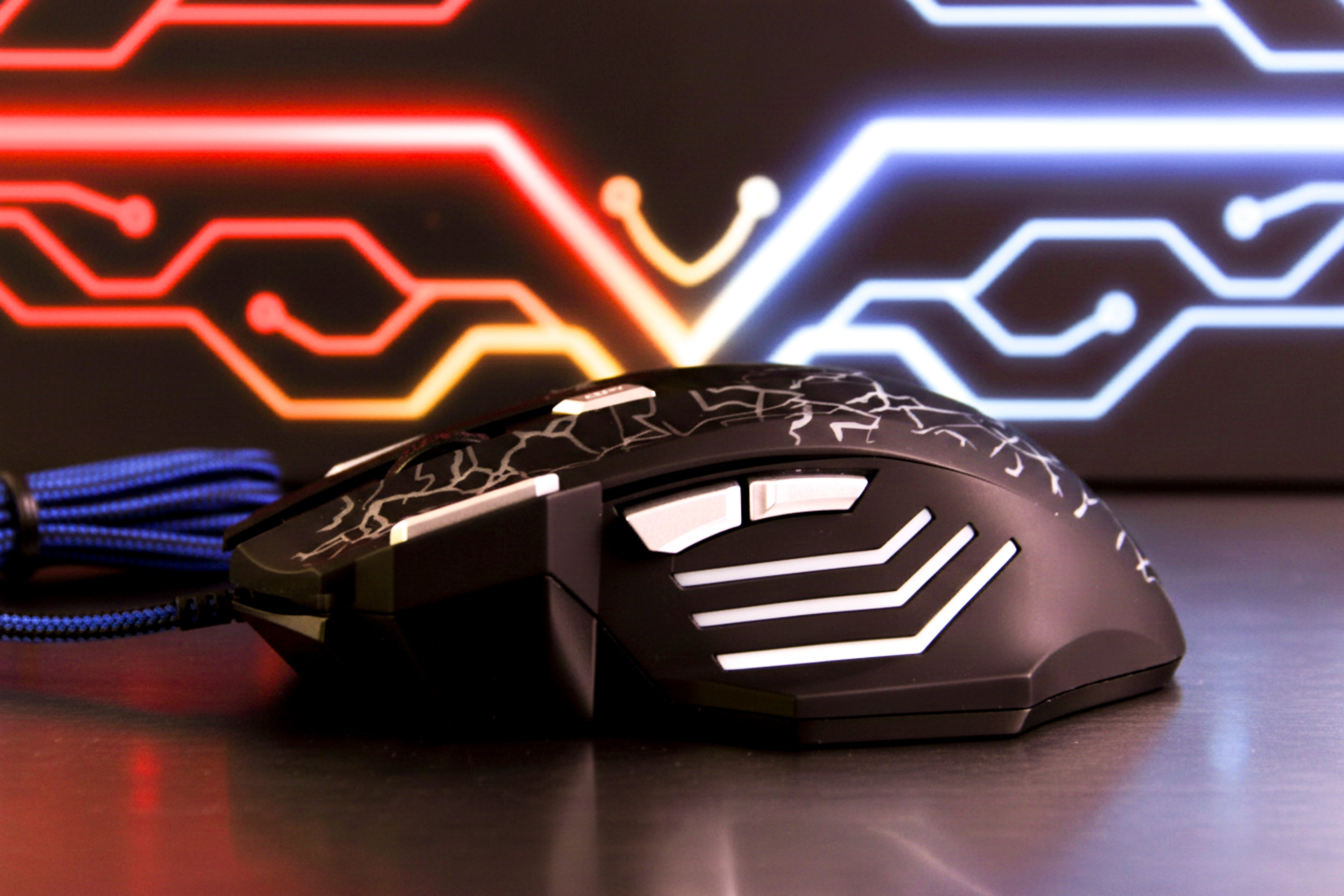 Mouse Gamer Lehmox LEY-A7 RGB USB 2400 DPI 6 Botões LED Gamer