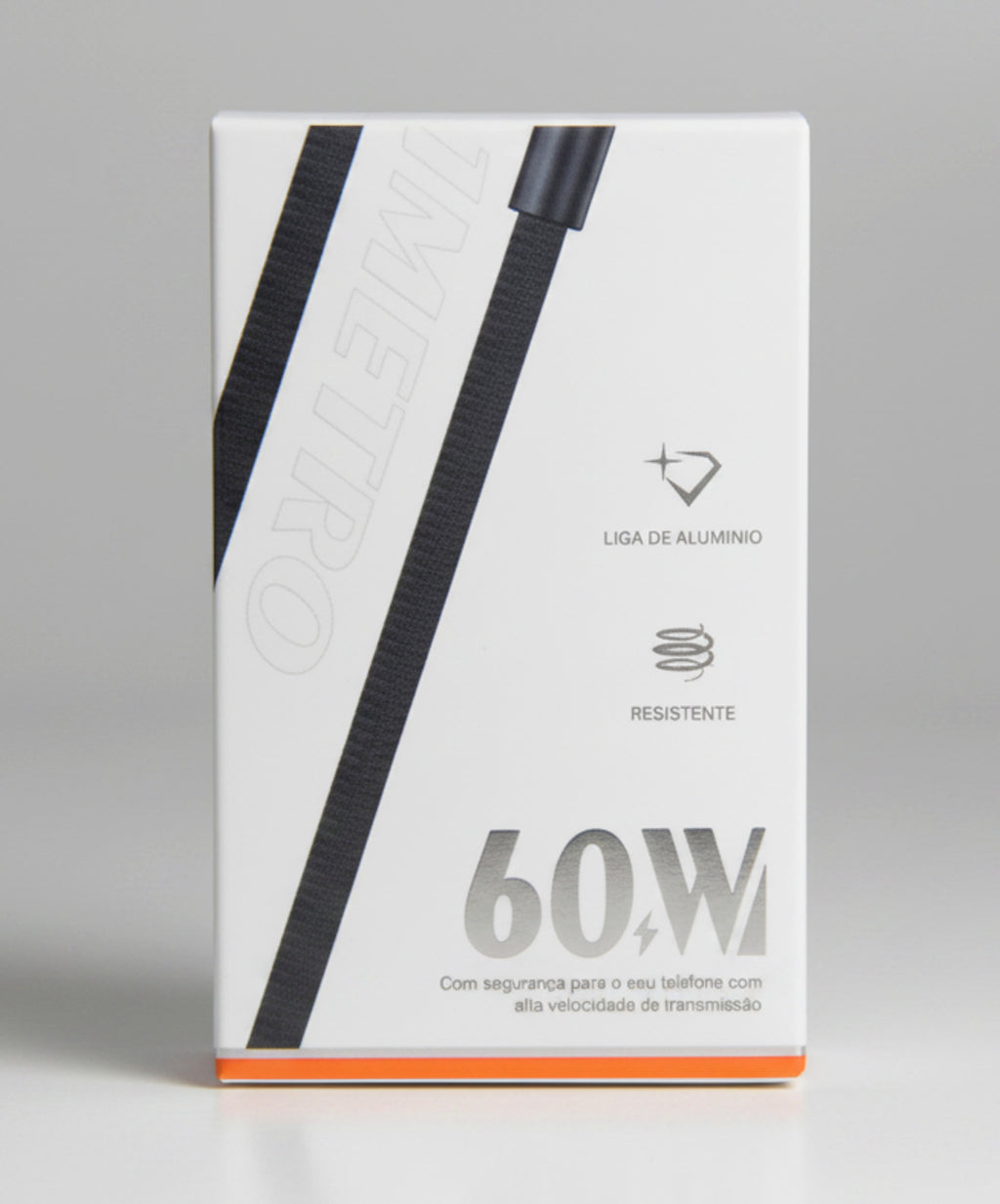 Cabo Turbo USB-C para USB-C 60W 1 Metro Alpha Gold Plus CB147 Carregamento Rápido
