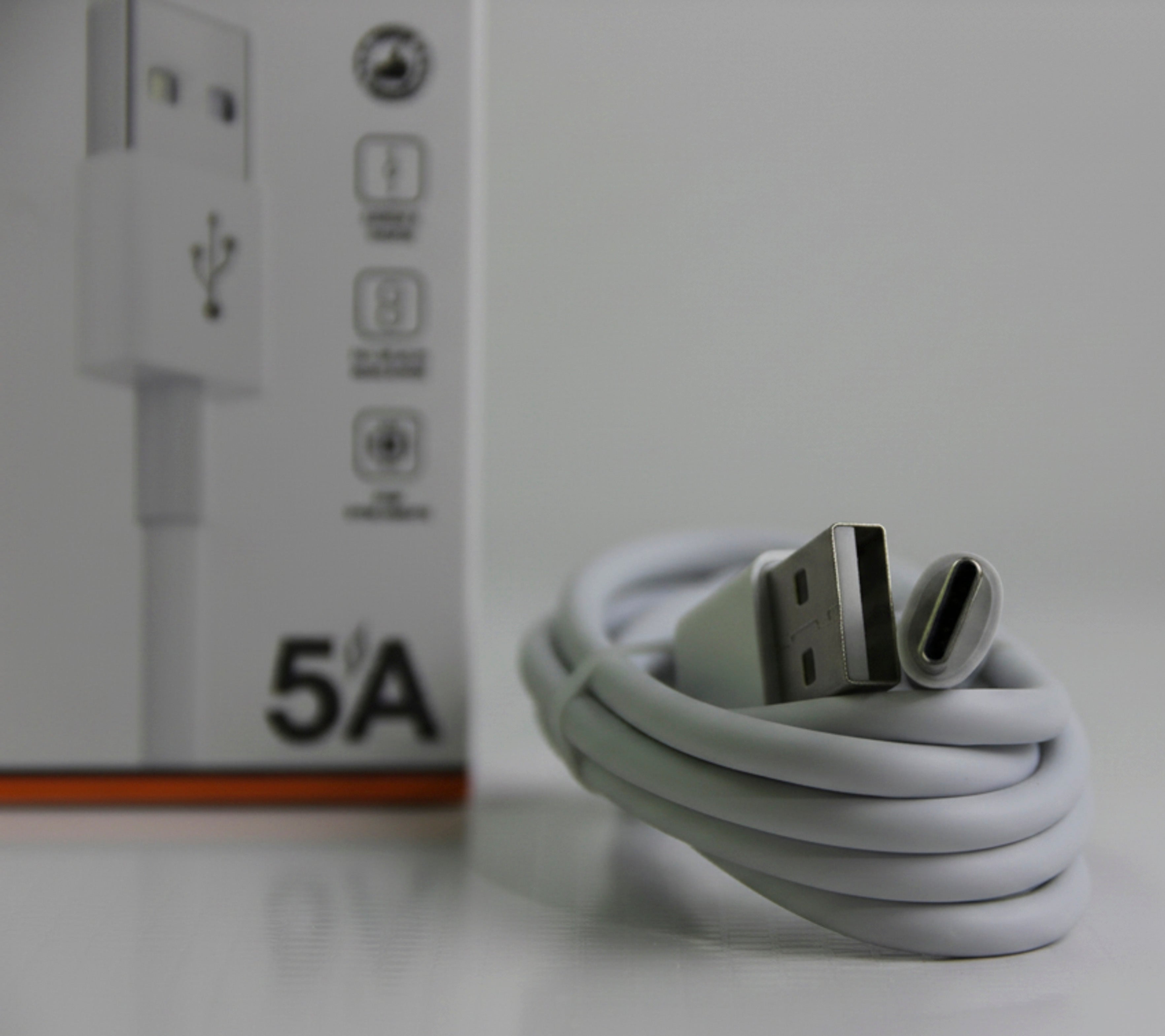 Cabo USB-C Turbo 5A 1 Metro Carregamento Rápido Alpha Gold CB-70