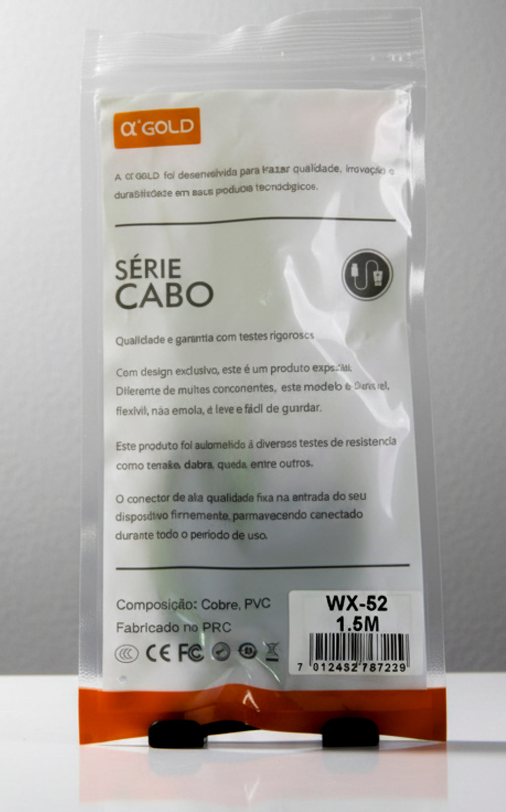 Cabo de Força Tripolar 3 Pinos 1,5 Metros para PC Monitor Impressora Bivolt