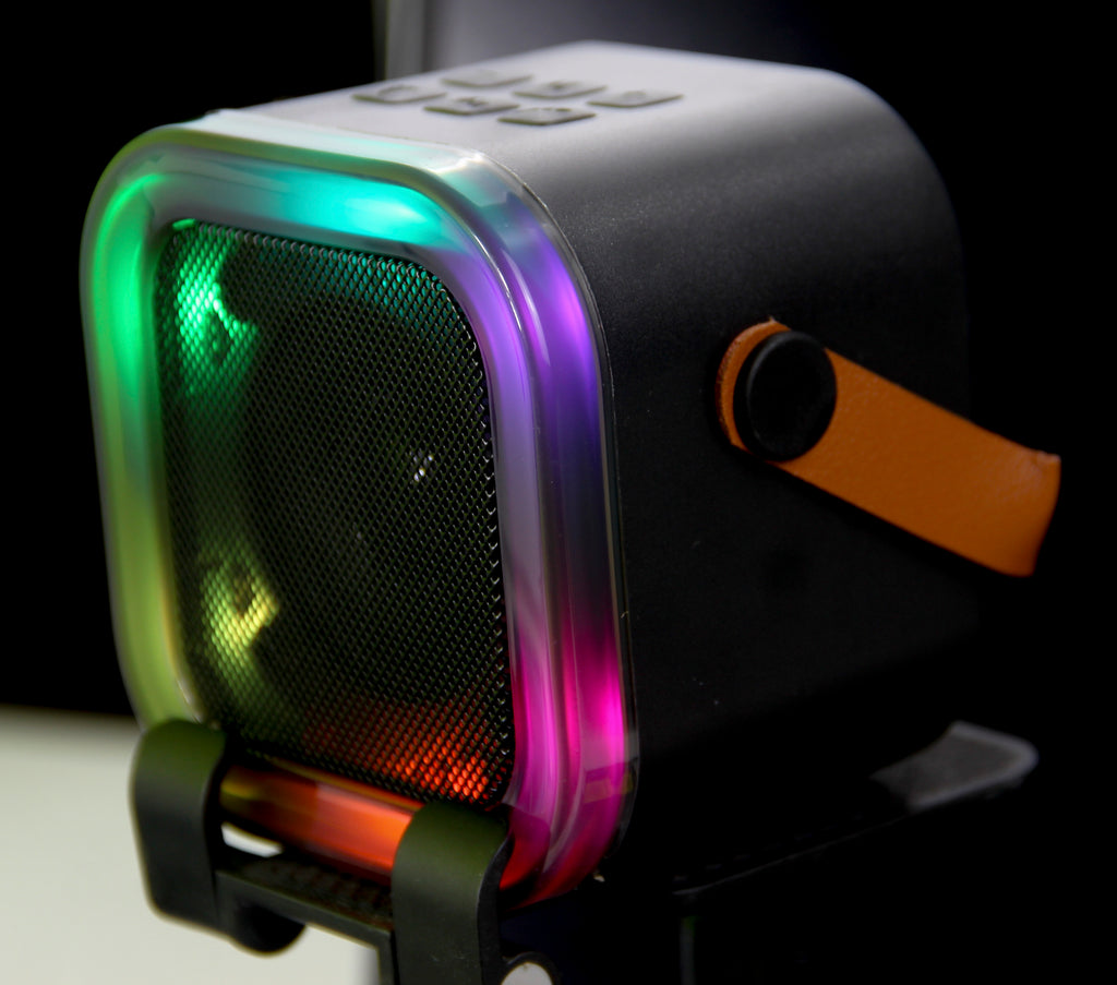 Caixa de Som Bluetooth K12 Portátil com LED RGB