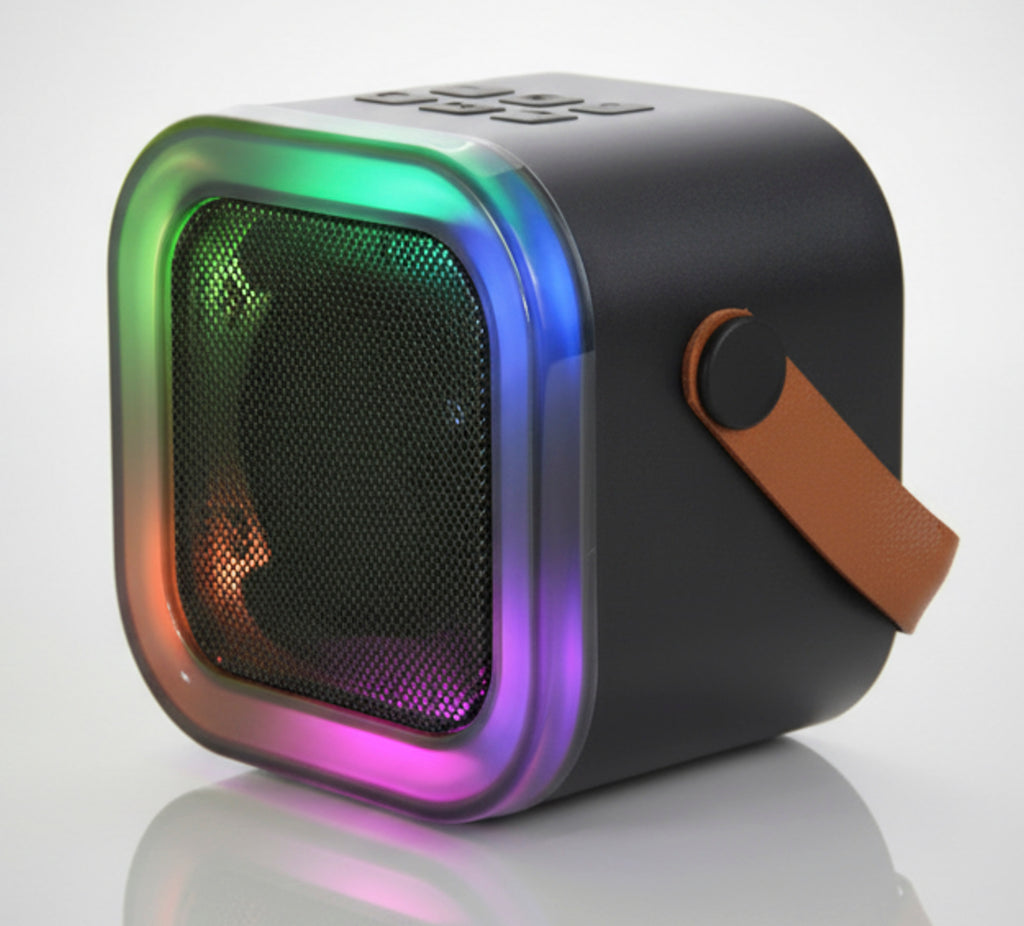 Caixa de Som Bluetooth K12 Portátil com LED RGB