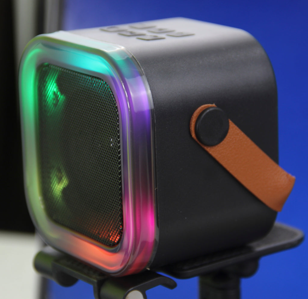 Caixa de Som Bluetooth K12 Portátil com LED RGB