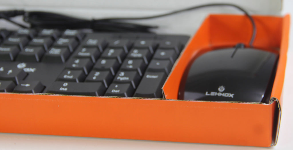Teclado Kit Teclado e Mouse com Fio USB Lehmox LEY-214 Preto ABNT2