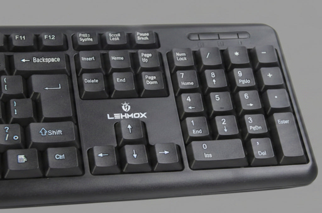 Teclado Kit Teclado e Mouse com Fio USB Lehmox LEY-214 Preto ABNT2
