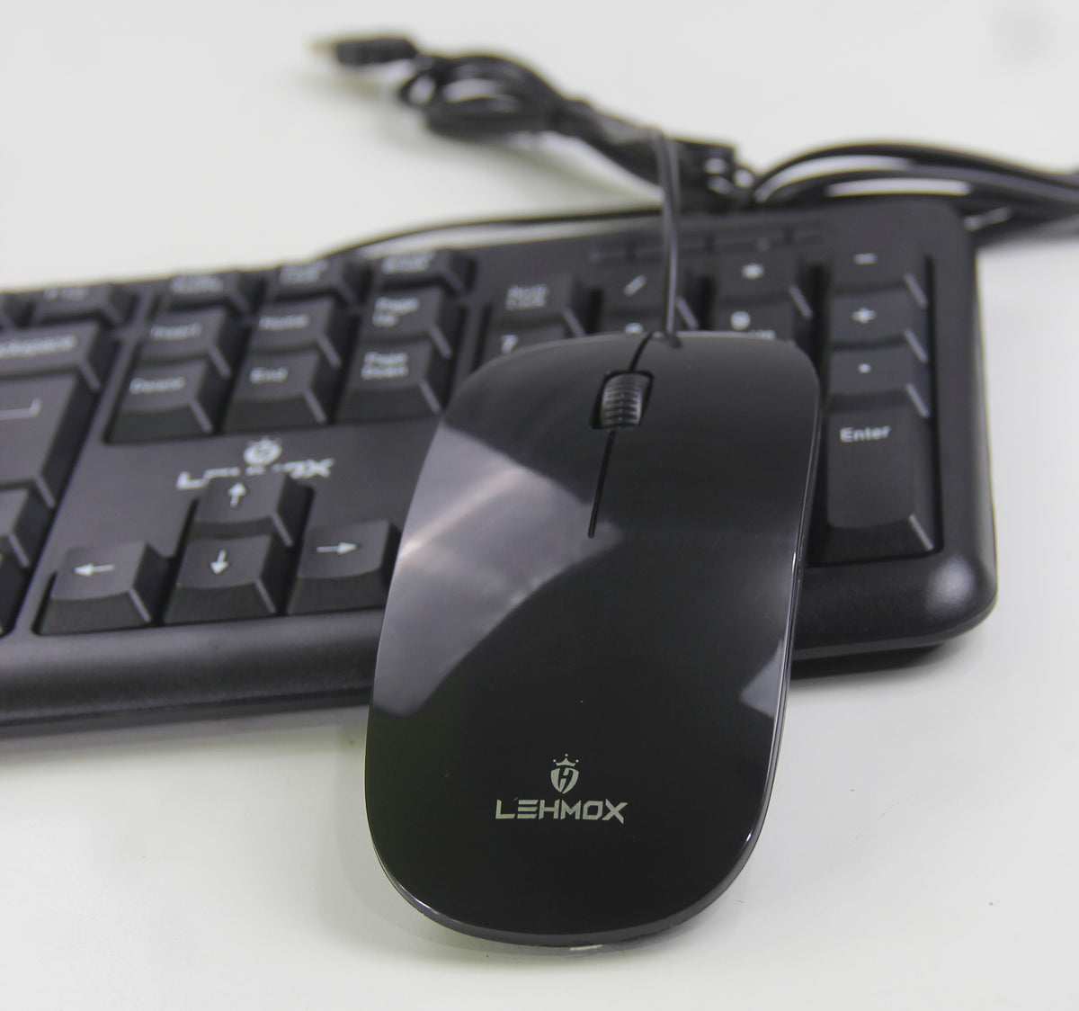 Teclado Kit Teclado e Mouse com Fio USB Lehmox LEY-214 Preto ABNT2