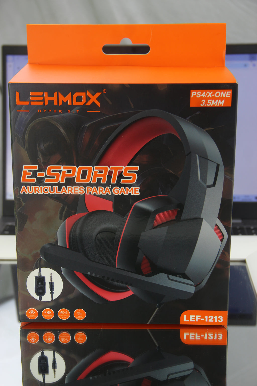 Fone gamer Headset Gamer LEHMOX LEF-1213 E-Sports P2 3,5mm PS4/Xbox One