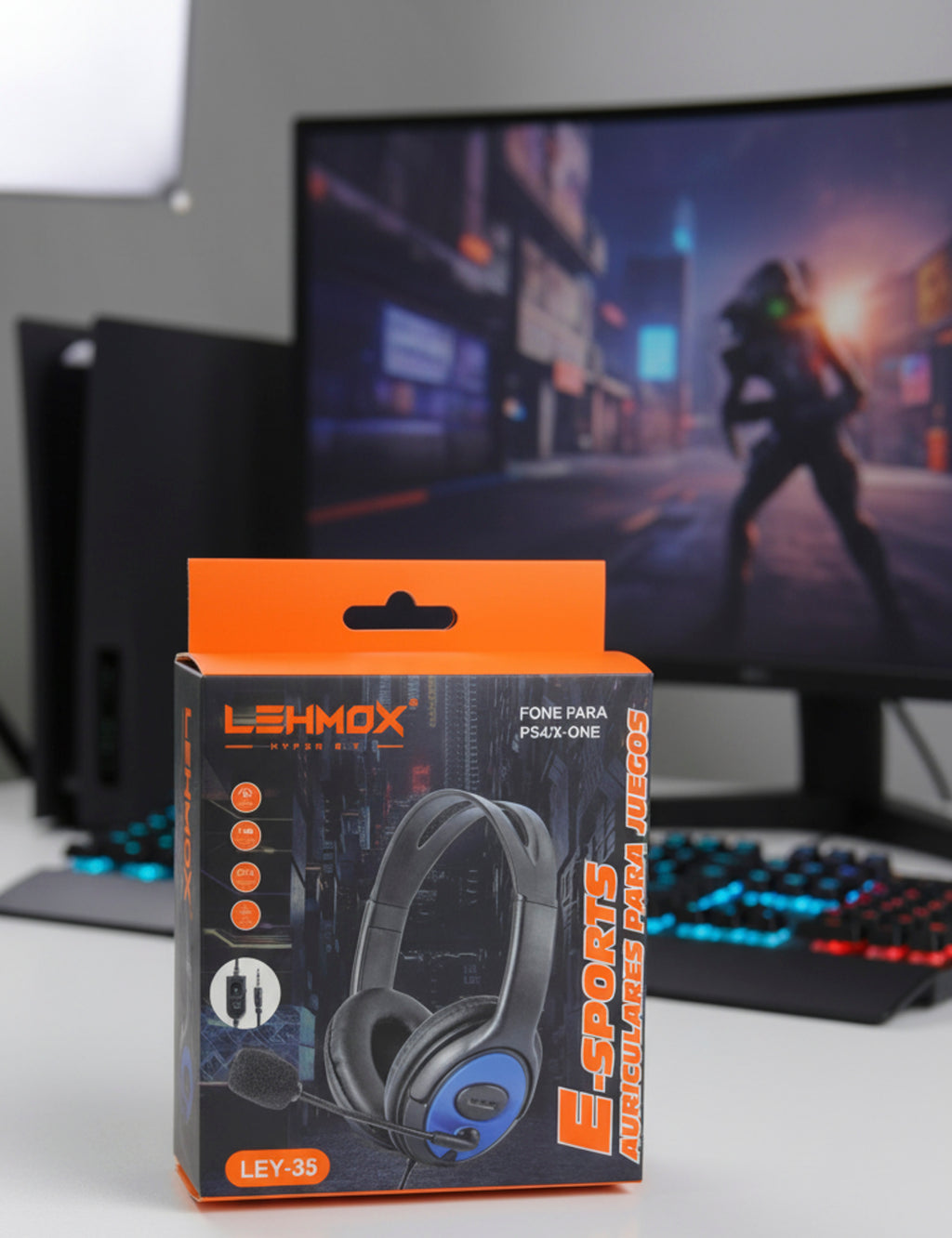 Fone Gamer Headset LEHMox LEY-35 para PS4 e Xbox One