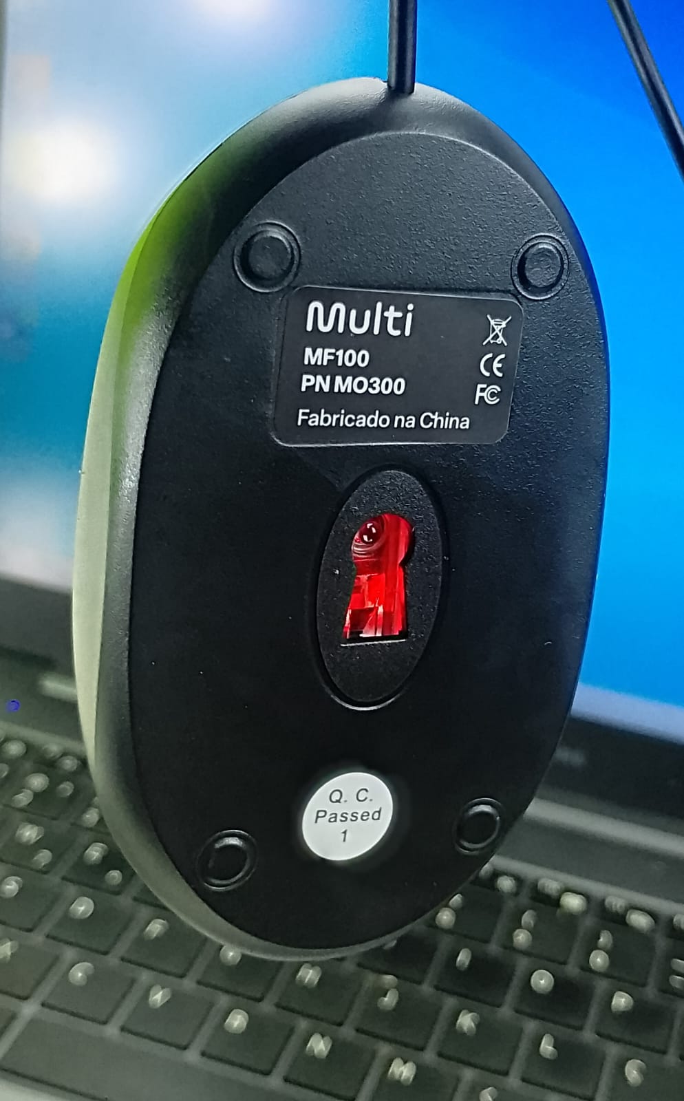 Mouse Multi MF100 Com Fio USB 1200 DPI Preto